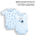 Kit 2 Body Bebê Menina Suedine Estampado Ursinho Upi Uli - comprar online