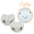 Kit 2 Tapa Fralda Bebê Suedine Estampado Ursinho Upi Uli - comprar online