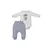 Conjunto De Bebê Body Com Culote Azul Rodrigo