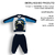 Conjunto Infantil Menino Azul Longo Inverno Isaac Monstrinho - comprar online
