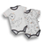 Kit 2 Body Bebê Menino Suedine Estampado Cachorro Upi Uli na internet