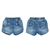 Shorts Saia Jeans infantil Baby e Girl Paula
