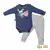 Conjunto De Bebê Body Com Culote Azul Marcos