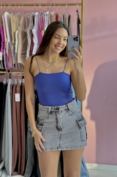 Body alcinha azul royal