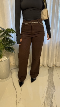 Wide leg marrom na internet