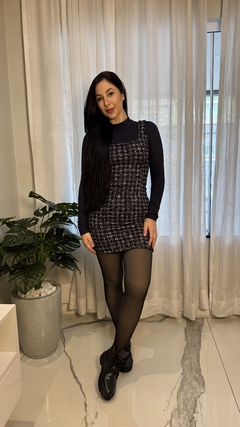 Vestido Tweed Mari Preto