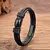 Pulseira Masculina Couro Legítimo com Pedra Olho de Tigre