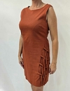 Vestido Linho Plus Terracota - comprar online