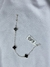 Pulseira Van Cleef Preta 3 Trevos