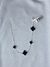 Pulseira Van Cleef Preta 4 Trevos
