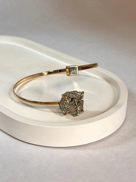 Bracelete Abundância Pirita
