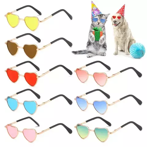 óculos de coração para pets