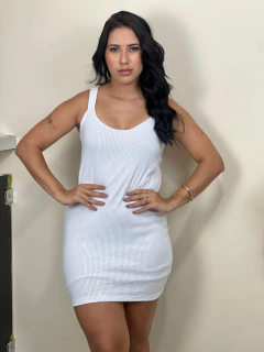 Vestido Paete Branco na internet