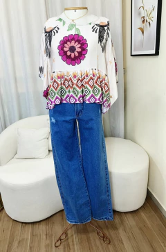 BLUSA BATA VISCOSE SARJADO (3.25) - loja online