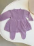 Vestido e calça Yasmin roxo floral - comprar online