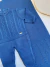 Saída maternidade Joaquim azul jeans - 2 peças (macacão, manta)