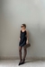 Vestido Ariana - couro com renda na internet