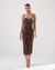 Vestido tule drapeado premium Ana