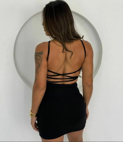 Vestido Amarração Canelado Power - comprar online