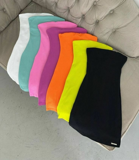 Vestido Tomara Que Caia Canelado Power - comprar online