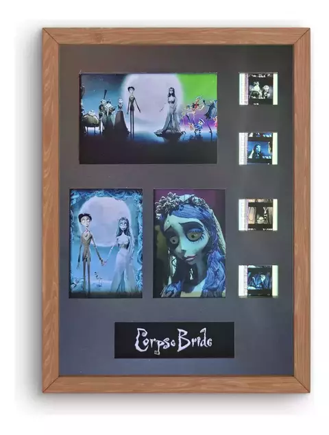 A Noiva Cadáver Frames 35mm Cinema C/ Leds Tim Burton Geek