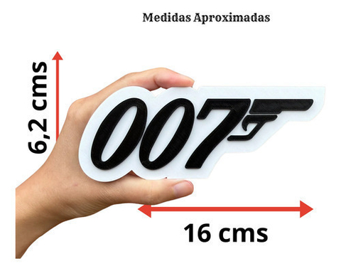 007 James Bond Placa 3d Decoração Cinema Home Theater Geek - comprar online