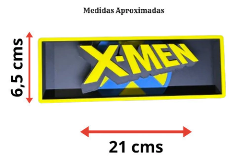X-men Wolverine Placa 3d Decoração Home Theater Geek Cinema
