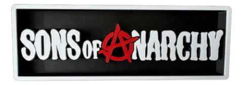 Sons Of Anarchy Placa 3d Decoração Home Theater Cinema