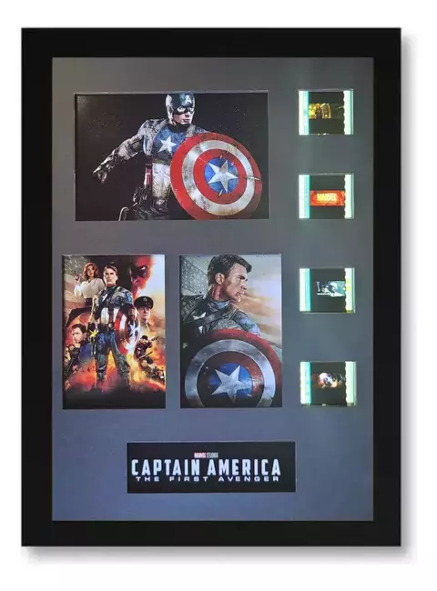 Quadro Capitão América Frames 35mm Cinema C/ Leds Avengers Retroiluminado - comprar online