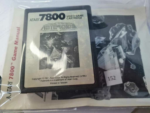 Cartucho de Atari 7800 Asteroids com Manual 152