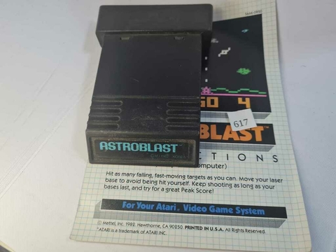 Cartucho de Atari Astroblast com Manual 617
