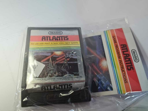 Cartucho de Atari com Manual Atlantis 595