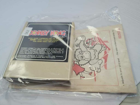 Cartucho de Atari Donkey Kong 562 com Manual