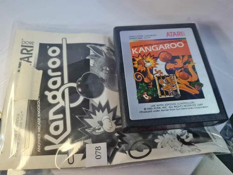 Cartucho de Atari Kangaroo com Manual 78
