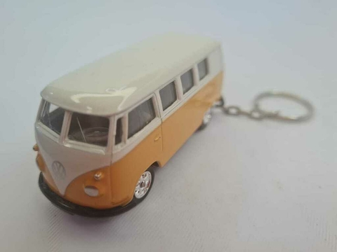 Kombi Amarela e Branca Chaveiro
