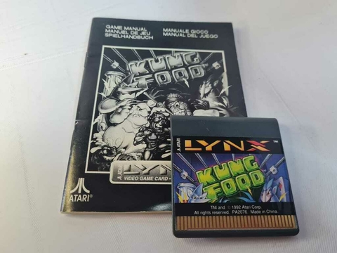 Cartucho de Atari Lynx Kung Food com Manual