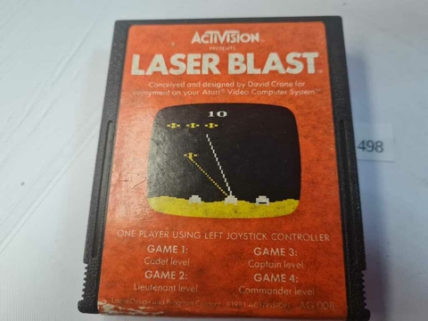 Cartucho de Atari Laser Blast 498