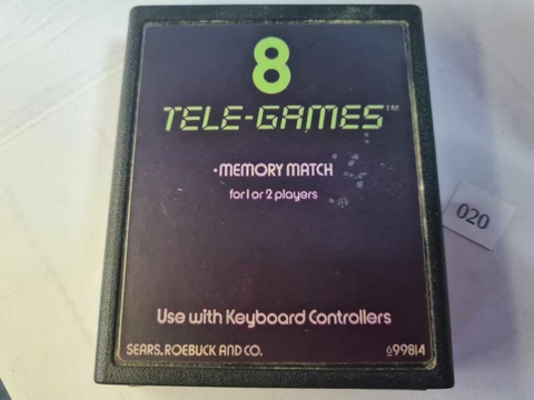 Cartucho de Atari Memory Match Text Label 20