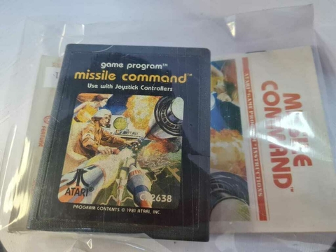 Cartucho de Atari Missile Command com Manual 401