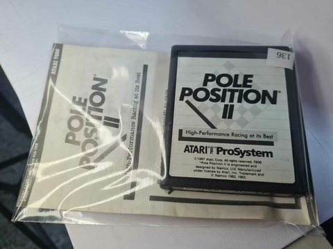 Cartucho de Atari 7800 Pole Position II com Manual 136