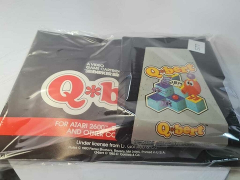 Cartucho de Atari com Manual Q Bert 577