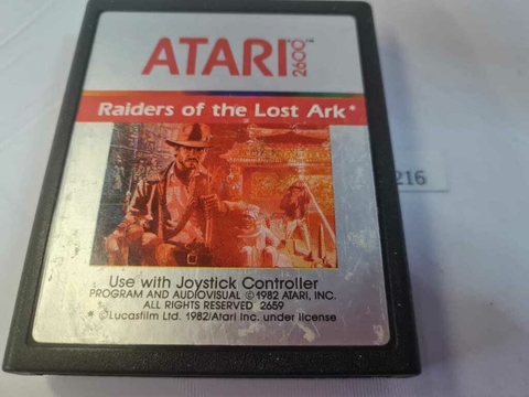 Cartucho de Atari Raiders of Lost Ark Caçadores da Arca Perdida 1982 (216)