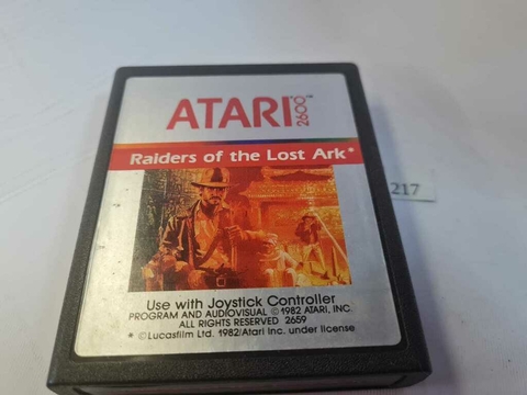 Cartucho de Atari Raiders of Lost Ark Caçadores da Arca Perdida 1982 (217)