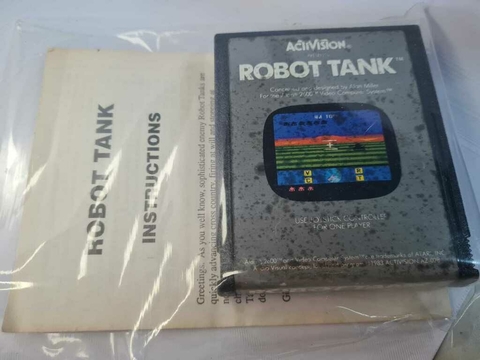 Cartucho de Atari Robot tank com Manual 456