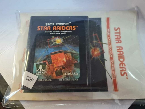 Cartucho de Atari Star Raiders com Manual 303