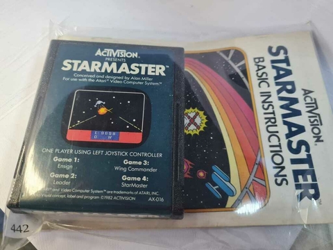 Cartucho de Atari StarMaster com Manual 442