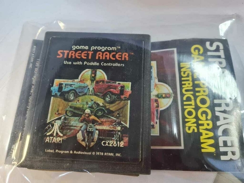 Cartucho de Atari Street Racer 307 com Manual