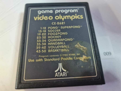 Cartucho de Atari Video Olympics Text Label 7