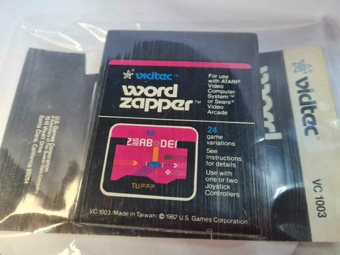 Cartucho de Atari Word Zapper com Manual 632