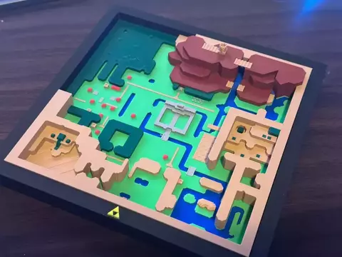 Quadro 3D Zelda A Link To The Past Diorama Exclusivo